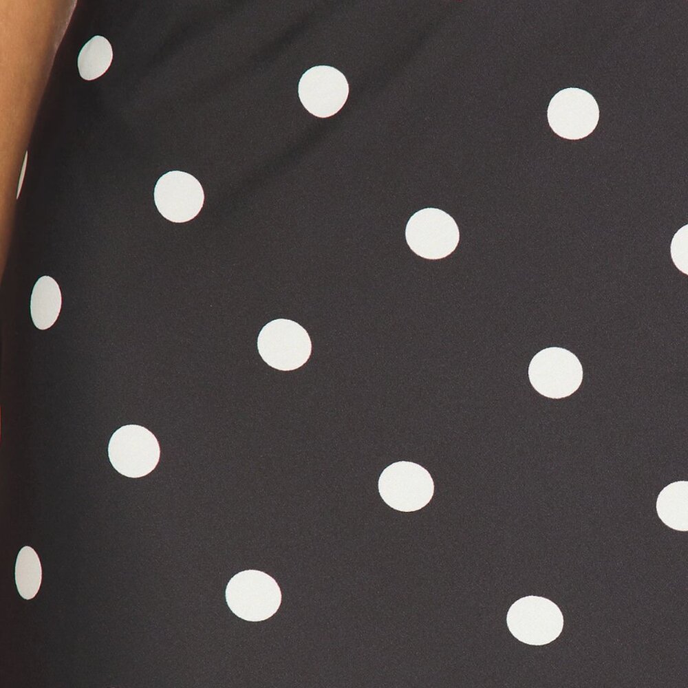 NEW Runaway The Label Blaine Maxi Skirt Black Polka Dot White Satin Silk Small S - Picture 3 of 3